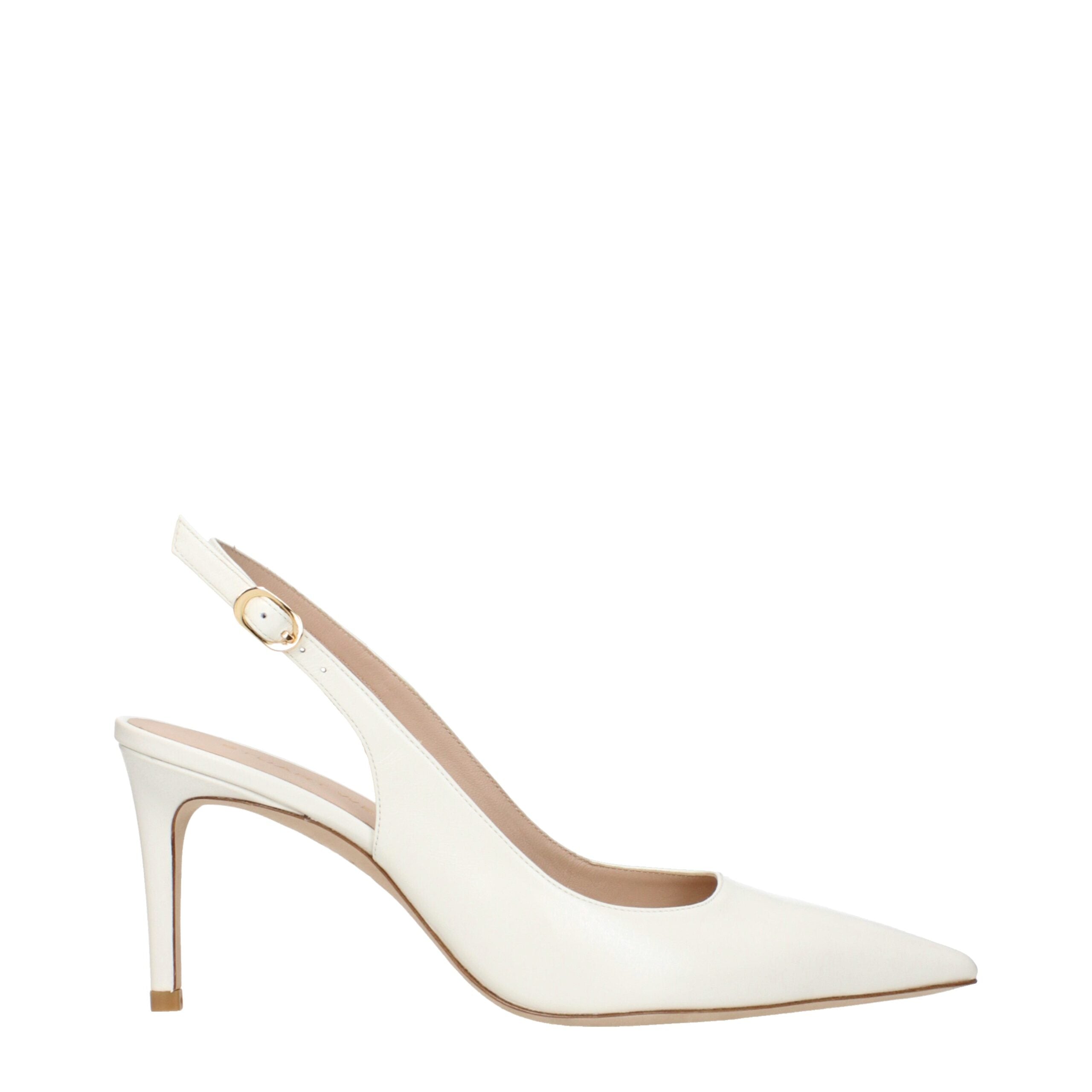 Stuart Weitzman Beige Leather High Heel Pumps